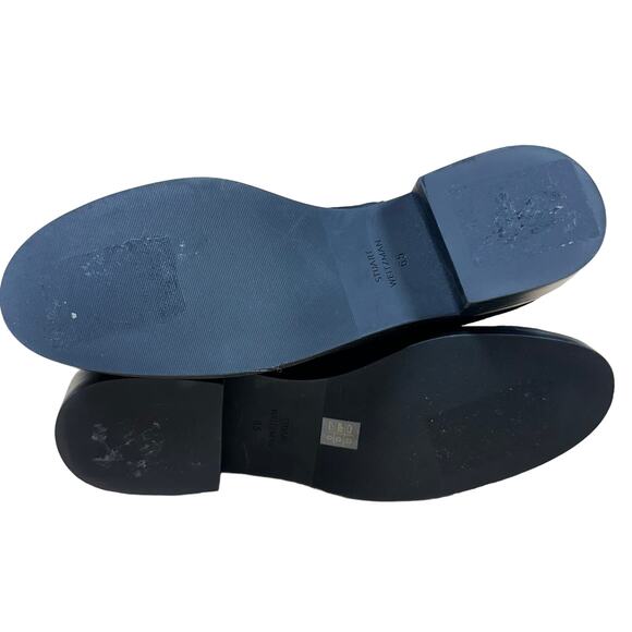 Stuart Weitzman NWOB Kye Black Suede Zip Bootie S4893 Size 6.5B Low Stacked Heel - Picture 9 of 10